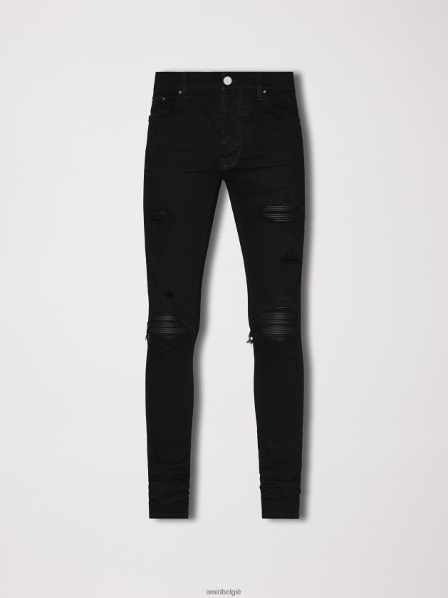 kleding zijn AMIRI Heren MX1-jeans zwart 48PBDJ16