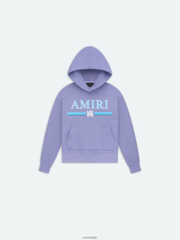 kleding zijn AMIRI kinderen merk ma hoodie met gradiëntbalk Perzisch viooltje 48PBDJ352