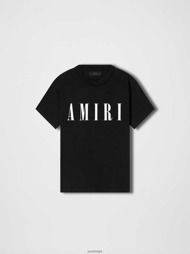 kleding zijn AMIRI vrouwen slank T-shirt zwart 48PBDJ254